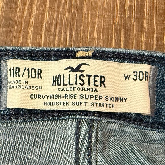 Hollister Curvy High-Rise Super Skinny Jeans – Size 11R/10R - Picture 13 of 13